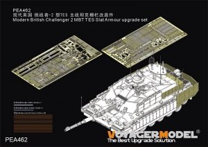 Voyager Model PEA462 Modern British Challenger 2 MBT TES Slat Armour upgrade set（For RFM 5039）1/35