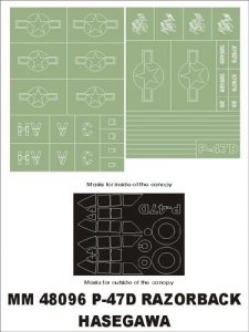 Montex MM48096 P-47D Razorback HASEGAWA