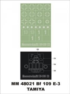 Montex MM48021 Bf-109 E-3 TAMIYA