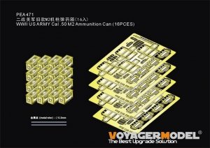 Voyager Model PEA471 WWII US ARMY Cal .50 M2 Ammunition Can GP 1/35