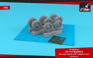 Armory Models AW48353 SR-71A Blackbird late type wheels w/ weighted tyres 1/48
