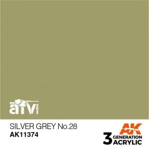AK Interactive AK11374 Silver Grey No.28 17ml