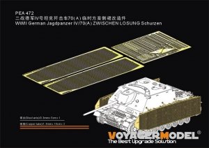 Voyager Model PEA472 WWII German Jagdpanzer IV/70(A) ZWISCHEN LOSUNG Schurzen GP 1/35