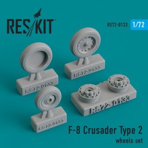 RESKIT RS72-0133 F-8 CRUSADER TYPE 2 WHEELS SET 1/72