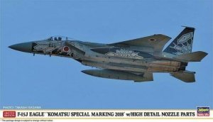 Haseagwa 02299 F-15J Eagle `Komatsu Special Marking 2018` w/High Details Nozzle Parts 1/72
