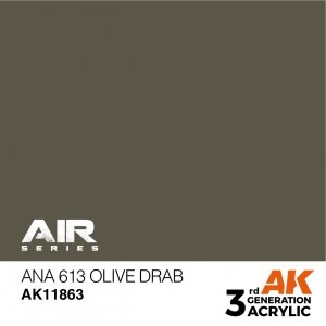 AK Interactive AK11863 ANA 613 OLIVE DRAB – AIR 17 ml
