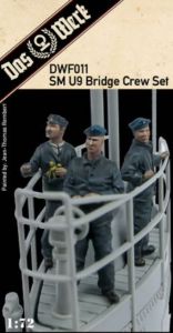 Das Werk DWF011 SM U9 Bridge Crew Set Includes three resin figures for our u-boat ( DW72001 ) 1/72
