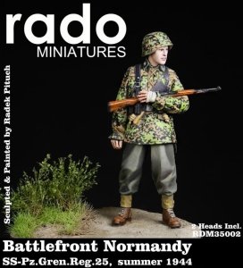 RADO Miniatures RDM35002 Battlefront Normandy SS Sturmmann (SS.Pz.Gren.Reg.25 summer 1944) two heads included 1/35