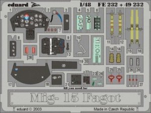 Eduard FE232 MiG-15 Fagot 1:48 Trumpeter