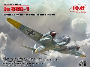 ICM 48240 Ju 88D-1, WWII German Reconnaissance Plane 1/48