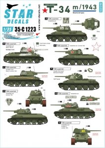 Star Decals 35-C1223 Red Army T-34 m/1943 1/35