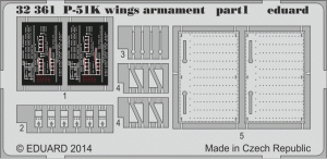 Eduard 32361 P-51K wings armament 1/32 Dragon