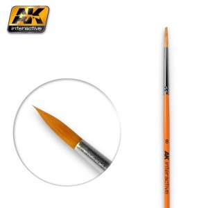 AK Interactive AK607 ROUND BRUSH 8 SYNTHETIC