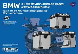 Meng Model SPS-091s BMW R 1250 GS ADV - Luggage Cases Pre-colored Edition (for Meng MT-005/MT-005s kits) 1/9 