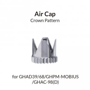 Gaahleri 40256 Crown Pattern Airbrush Air Cap for GHAD39/68/GHPM-MOBIUS/GHAC-98(D)