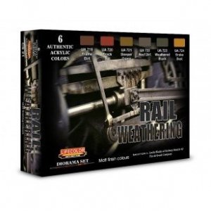 Lifecolor CS21 Acrylic paint set Rail Weathering 6x22ml