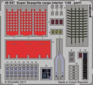 Eduard 49847 Super Seasprite cargo interior 1/48 KITTY HAWK