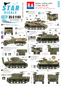 Star Decals 35-C1149 Royal Artillery in Italy 1943-45 1/35