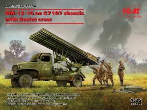 ICM 35596 BM-13-16 on G7107 chassis with Soviet crew 1/35
