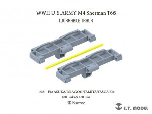 E.T. Model P35-095 WWII U.S.ARMY M4 Sherman T66 Workable Track For ASUKA/DRAGON/TAMIYA/TASCA Kit 1/35