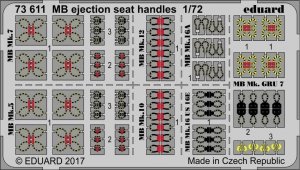 Eduard 73611 MB ejection seat handles 1/72