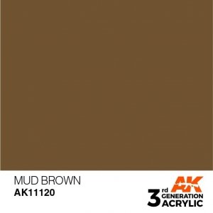 AK Interactive AK11120 MUD BROWN – STANDARD 17ml