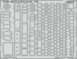 Eduard 48994 MiG-21 surface panels 1/48 EDUARD