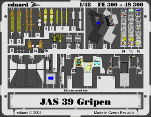 Eduard 49300 JAS-39 Gripen 1/48 Italeri