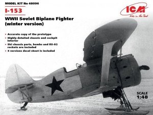 ICM 48096 WWII Soviet Biplane Fighter I-153