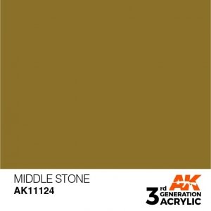 AK Interactive AK11124 MIDDLE STONE – STANDARD 17ml