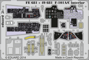Eduard FE681 F-101A/ C interior S. A. KITTY HAWK 1/48