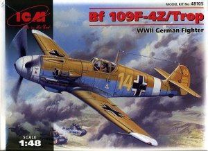 ICM 48105 Bf 109F-4Z/Trop WWII German Fighter (1:48)