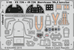Eduard FE726 Hurricane Mk. I interior AIRFIX 1/48