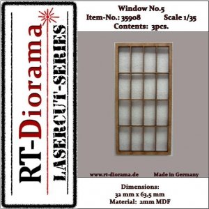 RT-Diorama 35908 Window No.: 5 (3 pcs) 1/35