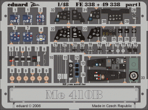 Eduard FE338 Me 410B MONOGRAM, REVELL 1/48