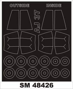 Montex SM48426 AJ-37 VIGGEN SPECIAL HOBBY