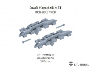 E.T. Model P35-403 Israeli Magach 6B MBT Workable Track For Meng Kit 1/35