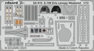 Eduard SS815 S-199 Erla canopy Weekend Eduard 1/72