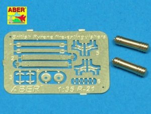Aber R-21 WW II (early model) pyrene fire-extinguishers used in British Army (1:35)