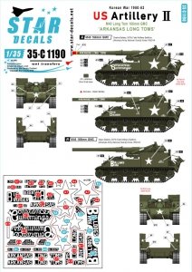 Star Decals 35-C1190 US Artillery 2. Korean War 1950-53 1/35