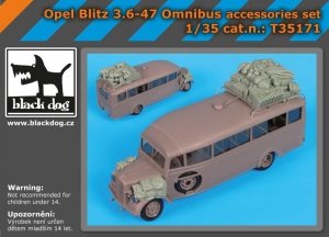 Black Dog T35171 Opel Blitz 3.6-47 Omnibus accessories set 1/35