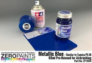Zero Paints ZP-1454 Metallic Blue Paint (Similar to PS-16) 60ml