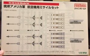 Fine Molds FP31 U.S. Air-to-Air Missile Set 1/72