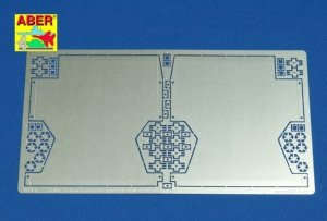 Aber 16007 Exhaust covers for Tiger I, Ausf.E - Early/Late version (1:16)