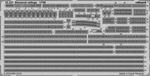 Eduard 53221 Bismarck railings MENG 1/700