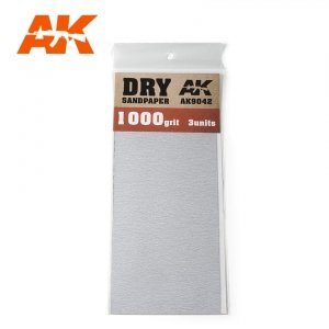 AK Interactive AK9042 DRY SANDPAPER 1000