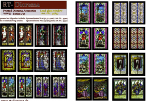 RT-Diorama 35857 Printed Accessories: Lead-glass windows 1/35