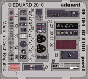 Eduard 49494 Bf 110D interior S. A. 1/48 Dragon