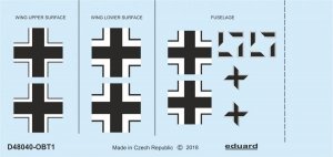 Eduard D48040 Fw 190A-2 national insignia EDUARD 1/48 