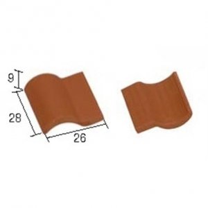 Aedes Ars 02104 Roman Red Roof Tile (25 pcs) 1/10